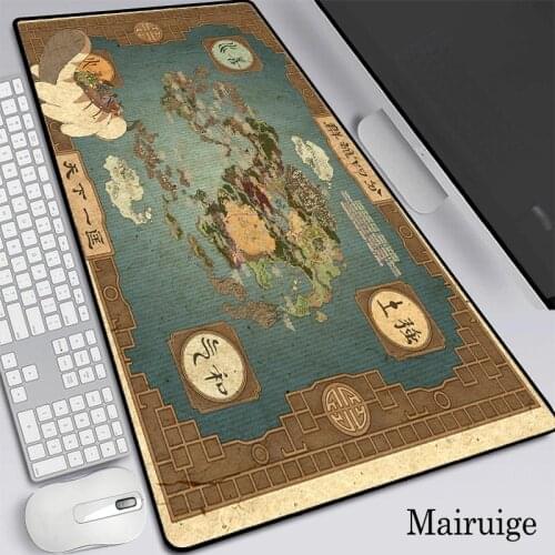 Map Colorful Colors RGB Soft Large Gaming Oversize Glowing Led Extended Mousepad Non-Slip Rubber Base Computer Keyboard Pad Mat