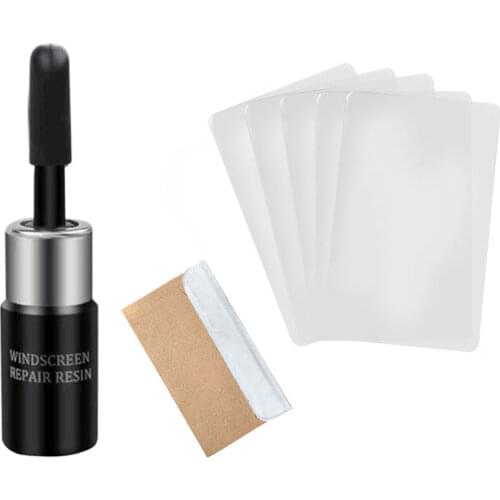 Car Windshield Repair Tool DIY Window Repair Tools Windscreen Glass Scratch Crack Restore Window Screen resin+blade+strips