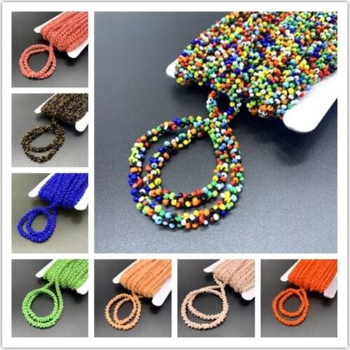 1 Yards/Lot 5mm Beaded Lace Ribbon Tape Lace Fabric Trim Embroidered Collar Decoration Cotton Lace Fabric Net Cord for Sewing