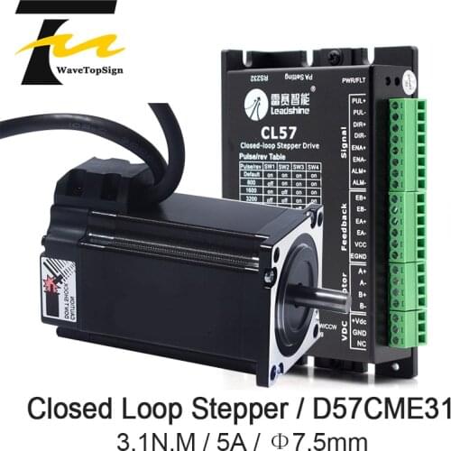 Leadshine NEMA23 2 phase D57CME31 3.1N.M 5A + CL57 Closed Loop Stepper Motor kits