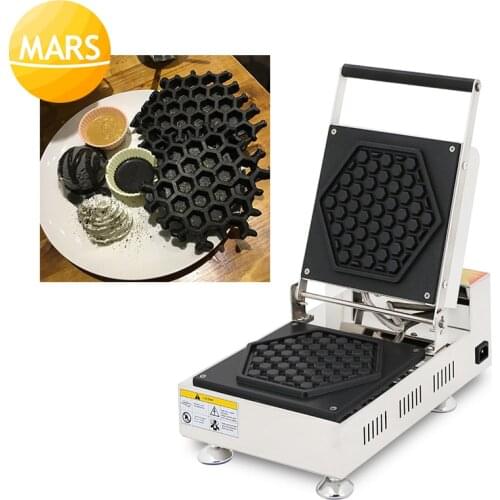 110v 220v Non-stick Honeycomb Shaped Waffle Machine Electric Waffle Pop Maker Iron Baker Pan Making Mould