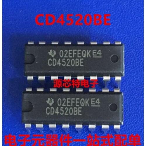 Xinyuan 10PCS/LOT CD4520BE DIP16 CD4520 DIP 4520BE DIP16 new and original IC