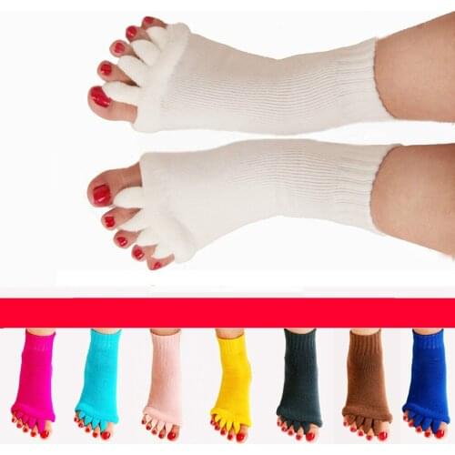 Five Toe Socks Hallux Valgus Posture Correction Elasticity Breathable Ectropion Toes Bunion Corrector Prevent Cross Infections