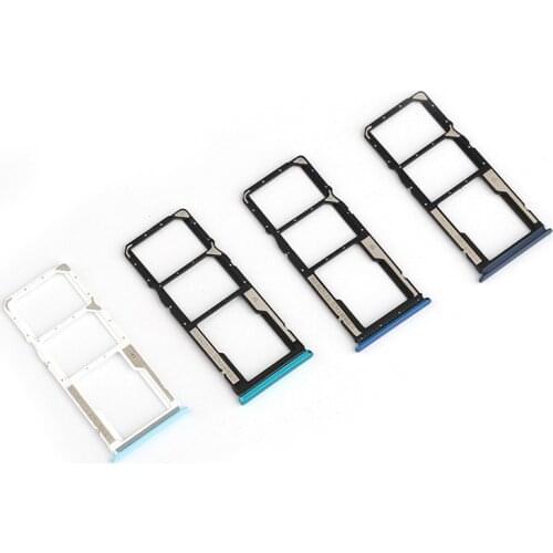 Note9 SIM Card Slot For Xiaomi Redmi Note 9 Card Adapters Socket Holder Tray Phone Chip Drawer Replace Housing Repair Parts