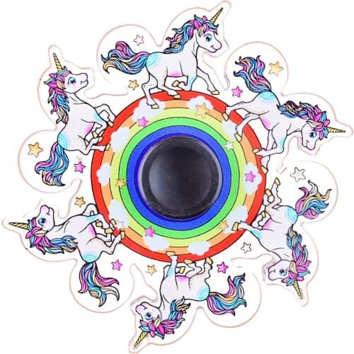 New Dynamic Fidget Spinner 3D Parkour Running Animation Rotating Hand Spiner Fidget Toys for Children Kids Stress Relief Toys