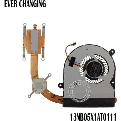 Brand New and original CPU heatsink witfh fan for ASUS TP500 laptop fan heatsink 13NB05X1AT0111 FCN FFFQ DFS501105PR0T