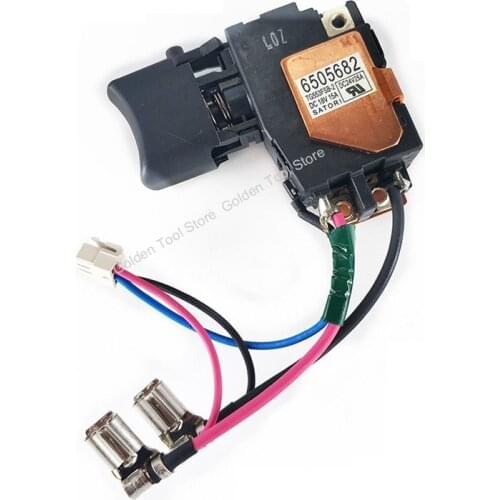 650568-2 6505682 Switch for MAKITA BTP130 BTP130Z BTP130SFE BTP130RFE BTP130 TP140D BTP140Z BTP140SFE BTP140RFE cordless drill