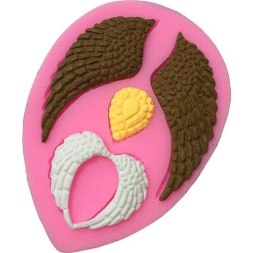 Angel Wings Silicone Mold Sugarcraft Fondant Chocolate Candy Gumpaste Molds Cupcake Topper Cookie Baking Cake Decorating Tools