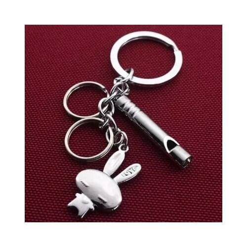 Rabbite keychain cute key ring for women high quality llaveros key finder whistle key chain chaveiro portachiavi free shipping