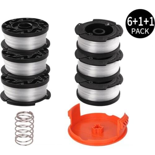 Line String Trimmer Replacement Coil 9.144m, Coil x6, Trimmer Cap x1, Spring x1 String Trimmer AF-100 Replacement Mowing Head