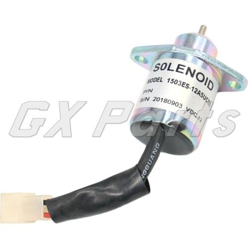 1503ES-12A5UC9S 12V Shut Off Stop Solenoid For Kubota Engine R90 CT4.91-V1505 CT3.69-D1105