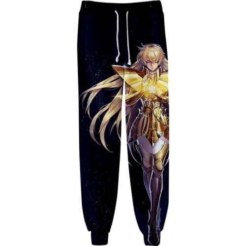 Saint Seiya 3D Printed Track Pants Boys Student Anime Knights Of The Zodiac Cosplay Sweatpants Plus Size Men Women Trousers