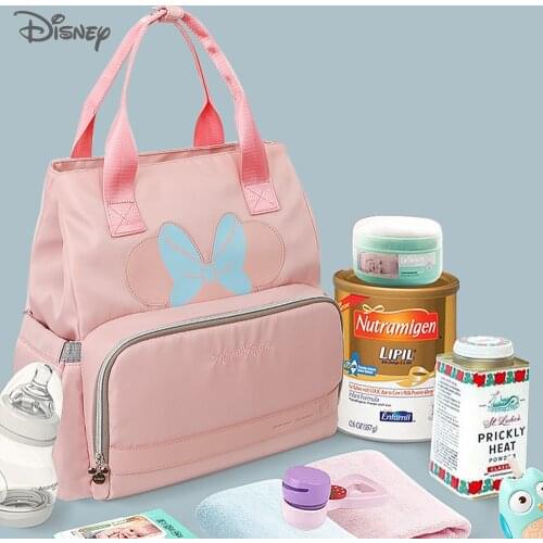 Disney Diaper Bags for Mom Waterproof Large Capacity Maternity Backpack Bebe Baby Care Mummy Nappy Bag Travel Stroller Bags USB
