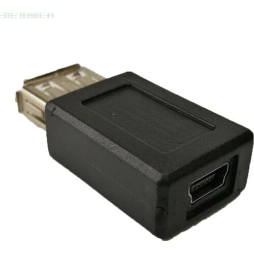 High Speed USB 2.0 Type A Female To Mini USB 5pin B Female Converter Connector Charger Transfer Data Sync Charging Adapter