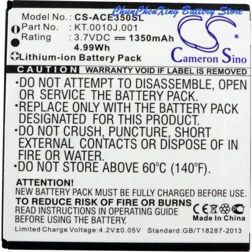 Cameron Sino High Quality Battery AE415550 1S1P,KT.0010J.001 for Acer AK330,AK330S,AT390,E350,Liquid C, Gallant,Gallant Duo E350