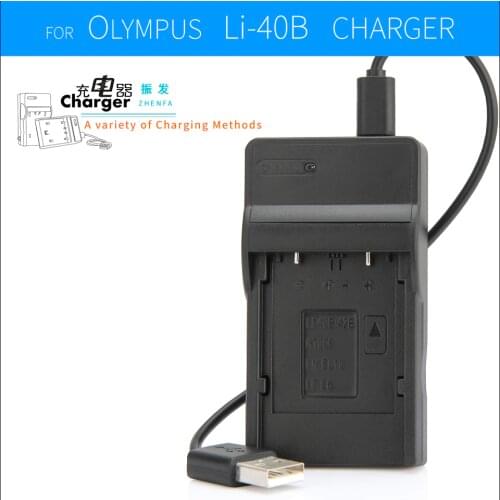 Zhenfa USB Battery Charger for OLYMPUS FE-220D FE-230 FE-240 FE-250 FE-280 FE-290 FE-300 FE-320 FE-330 FE-340 FE-350 FE5500