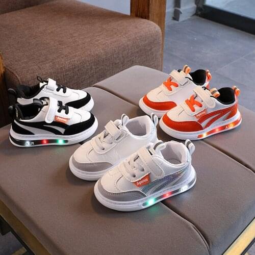 2021 Childrens Spring And Autumn Girls' Led Shoes Boys' Antiskid Sports Shoes Childrens Led Childrens Shoes