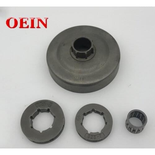 .325-8T & -7T Clutch Drum Sprocket Rim 19mm W/ Needle Bearing For Husqvarna 50 51 55 154 254 Chainsaw Parts 503088702