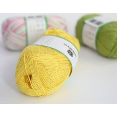 50g/ball 2020 Wire Bamboo Fibre Line Bamboo Cotton Bamboo Cotton Yarn Baby Cotton Baby Line Spring And Summer Cotton free