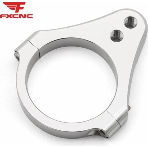 Aluminum Steering Damper Fork Frame Mounting Clamp Bracket Foot Fixer Motorcycle Damper Fork Bracket Support Holder 31- 54mm