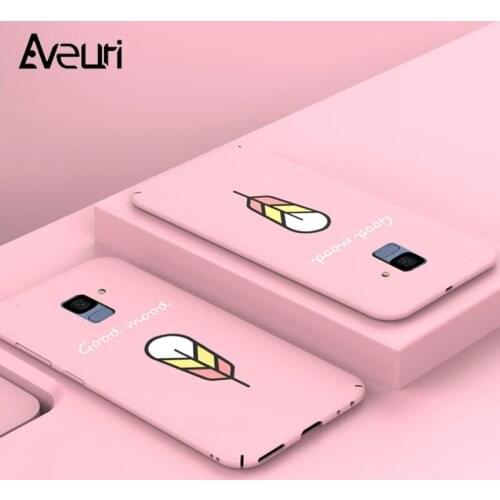 Aveuri 3D Cute Case For Samsung Galaxy A3 A5 2017 J3 J5 J7 J2 Prime PC Cover Case For Samsung S8 S9 Plus A6 A8 Plus 2018 Coque