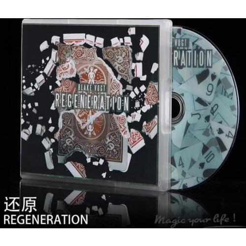 Free Shipping Theory 11 Regeneration By Blake Vogt (8pcs Gimmick+DVD) Card Magic Close Up Magic Props,Magic Tricks,Magician Toys