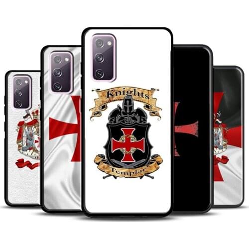 Knights Templar Coat of Arms Case For Samsung Galaxy S21 Ultra S20 FE S8 S9 S10 Plus Note 20 Ultra Note 10 Plus Cover