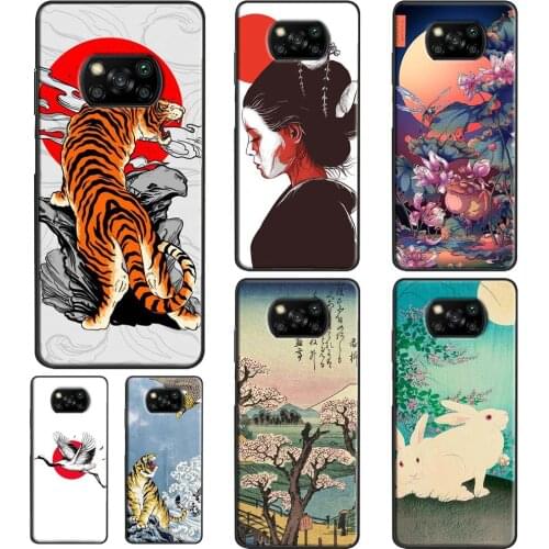 Japanese Style Art Japan For POCO F3 F1 F2 M3 X3 Pro Phone Case For Xiaomi Mi 11 Lite Ultra 10T Pro Mi Note 10 Lite