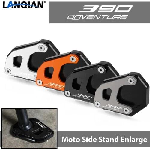 For 390 ADV Adventure 390Adventure 2019 2020 2021 Motorcycle CNC Side Stand Enlarge Kickstand Enlarge Plate Pad Accessories