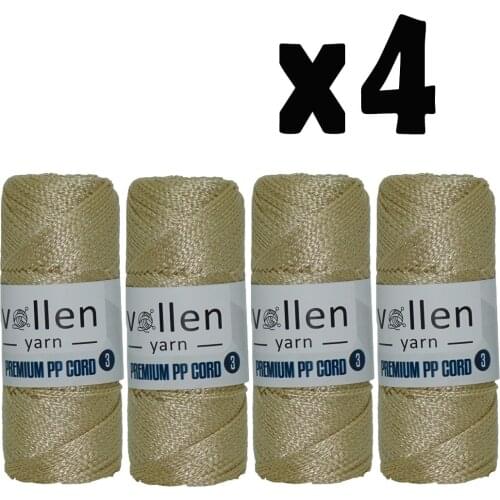 Premium Polyester Macrame Hobby Rope 400 grams 600metre 3mm 4 Pcs 250 + Beige 500-999