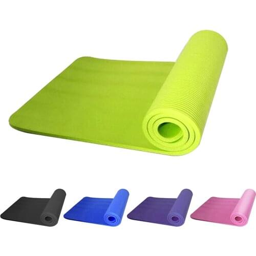 Yoga Mat Anti-skid Sports Fitness Mat 183x61x1cm Thick EVA ComfortFoam yoga mat for Exercise Yoga Pilates Gymnastics mat