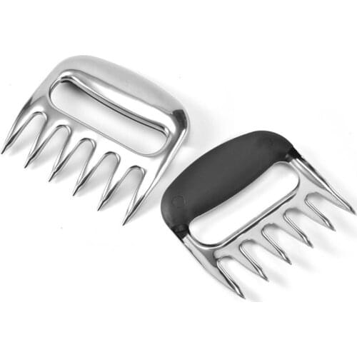 2 Pcs Stainless Steel Bear Claw Barbecue Fork Food Dividing Machine Meat Tearing Cutting Tool For kitchen