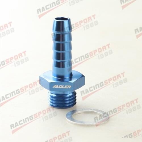 M14x1.5 To 3/8" (9.5mm) Barb Adapter Fitting For B-osch 044 Fuel Pump Inlet Blue