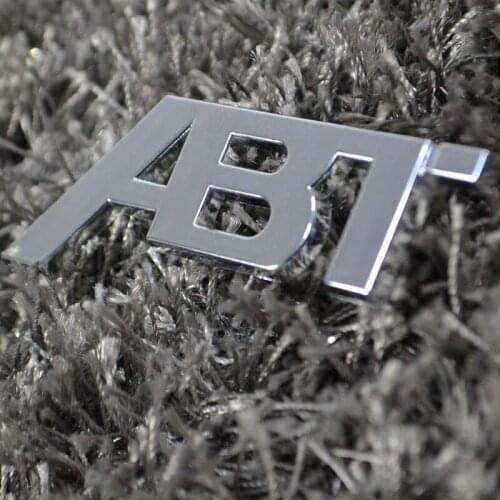 New 3D ABT logo refit car badge auto front grill emblem stickers car sticker decal