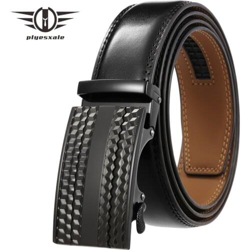 Original Leather Belt For Men Luxury Brand Automatic Buckle Mens Formal Belts Casual Strap Male Adjustable 3.5cm Width B297