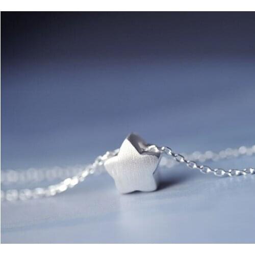 925 Sterling Silver star Necklaces & Pendants For Women Fashion Lady Festival Gift Sterling-silver-jewelry