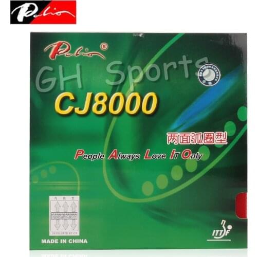 PALIO CJ8000 (Unsticky, 2-Side Loop TENSOR) Table Tennis Rubber with Ping Pong Sponge Tenis De Mesa