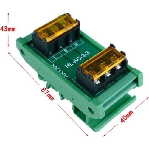 AC big current DIN Rail and panel Mount power supply distribution terminal blocks splitter board Power Distribution Module board