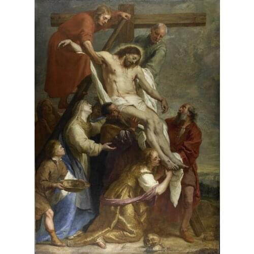 TOP ART painting # Netherlands Holland Rijksmuseum Gaspar de Crayer - The Descent from the Cross print art painting on canvas