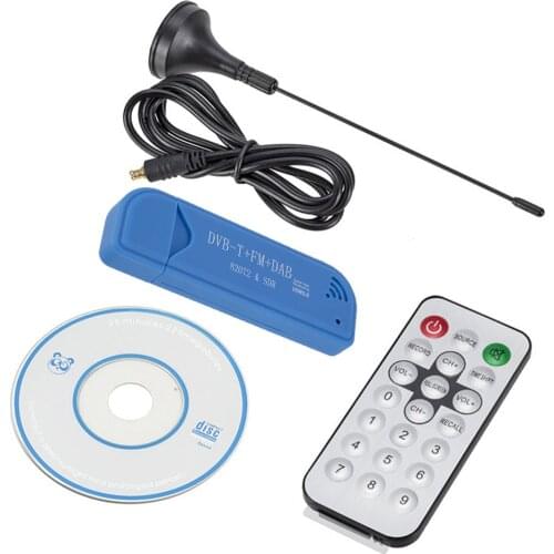 TV stick Mini Portable Digital Receiver USB 2.0 Software Radio DVB-T R820T2 SDR Digital TV Receiver Stick TV accessorie Hot Sale