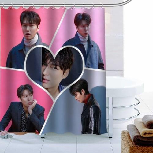 Nice Lee Min Ho Shower Curtain 12 Hook Polyester Fabric 3D Printing Bathroom Curtain Waterproof Bath Curtain Decor
