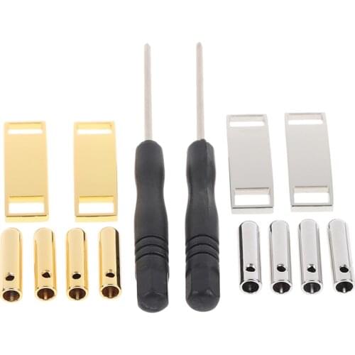11pcs/set Metal Shoelaces Tips Shoe Lace Lock DIY Shoe Acc Shoe Buckle(4*shoelace Head+2*shoelace Sign+1*screwdriver+4*screws)