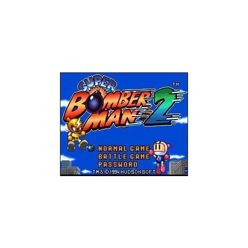 SUPER BOMBER MAN2 16 bit Big Gray Game Card For NTSC Game Player Drop Shipping