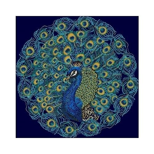 18-Beautiful Peacock 4 Counted Cross Stitch 11CT 14CT 18CT Cross Stitch Kits Embroidery Needlework Sets