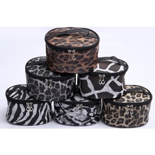 2021 leopard Professional cosmetic bag cases new fashion printing PU women make up bag travel Organizer makeup box beauty bag