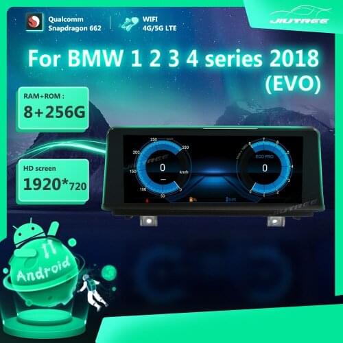 12.3 Inch 256G Android 11.0 Car Radio For BMW 1 2 3 4 Series 2018 EVO System GPS Navigation Multimedia Player Stereo Reciver