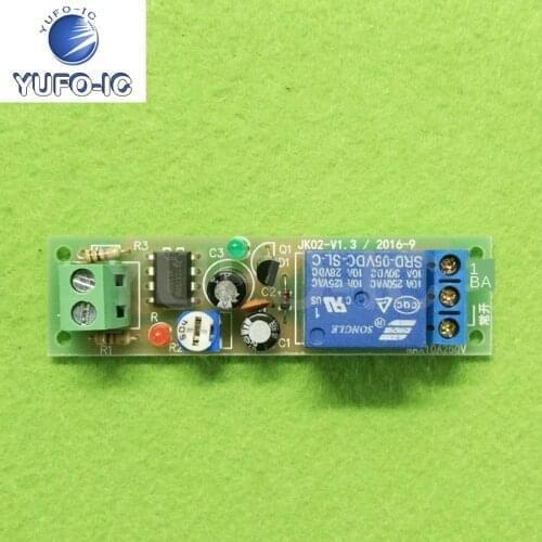 Free Ship 1PCS 12V Power on Adjustable Time Delay Relay Module 555 Monostable Time Relay