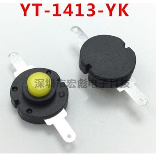 Free shipping 100PCS 1413-YK Flashlight Switch Self-locking Round Twisted Switch DIY Electronics Round Switch Mini Switch
