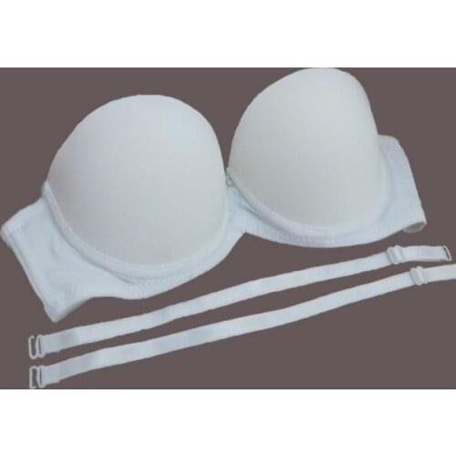 BRZFMRVL Fashion Sexy Bra 1/2 Black White Color Push Up Bra AB Cup Diamond Seamless Bra Women Underwear top chest Suitable Bra