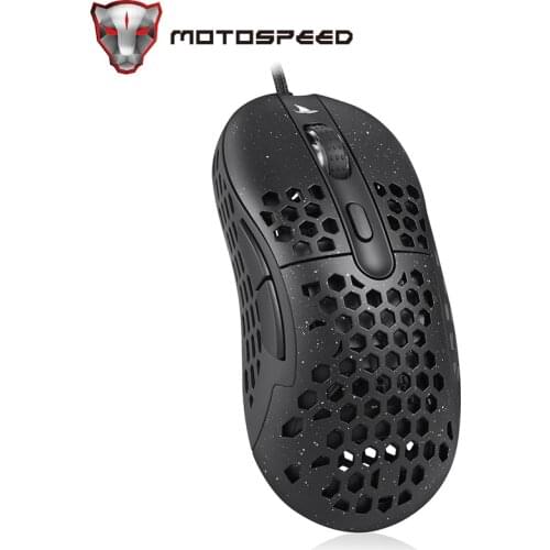 Darmoshark Cooler Master N1 Gaming Mouse Pixart 6400DPI Optical Sensor Lightweight Honeycomb Shell Weave Cable Starry Silver